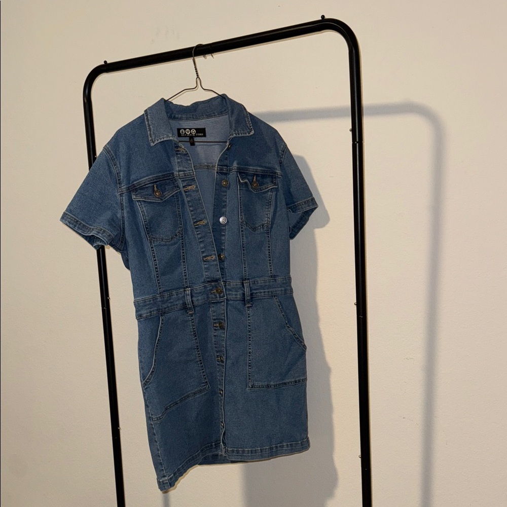 Rewash Blue Denim Dress